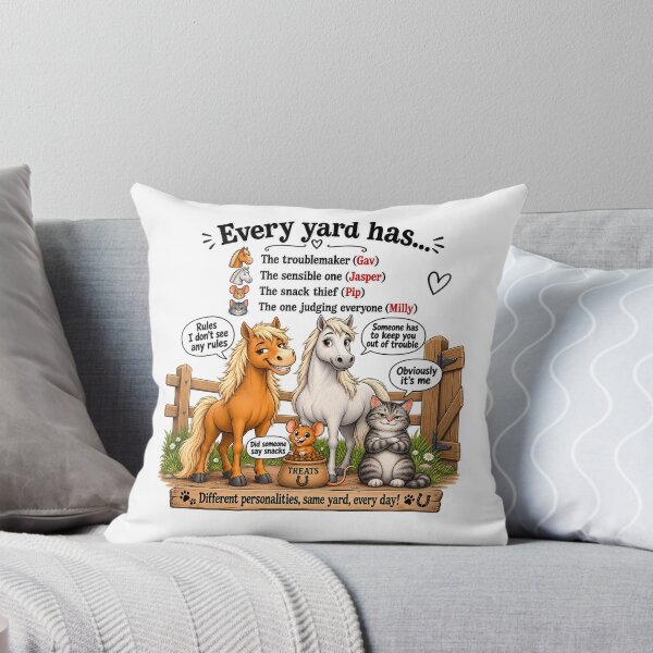 Item preview, Every Yard Has... Funny Horse Humour designed and sold by Arvelle Art.