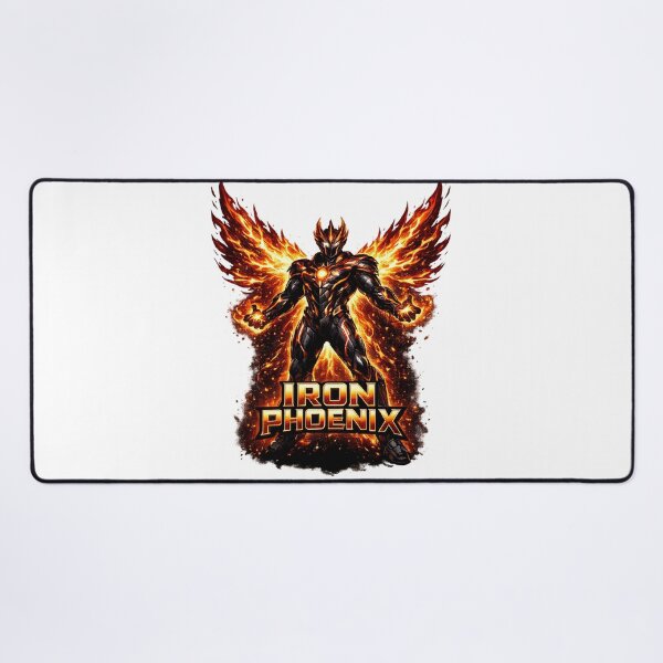 Item preview, Iron Phoenix Fire Warrior Rebirth Strength Futuristic Armor Design designed and sold by irfanshikh.
