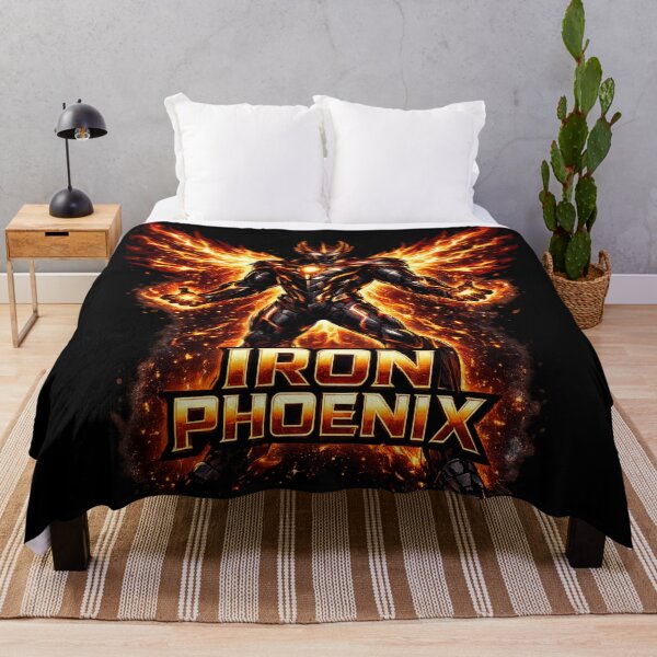 Item preview, Iron Phoenix Fire Warrior Rebirth Strength Futuristic Armor Design designed and sold by irfanshikh.