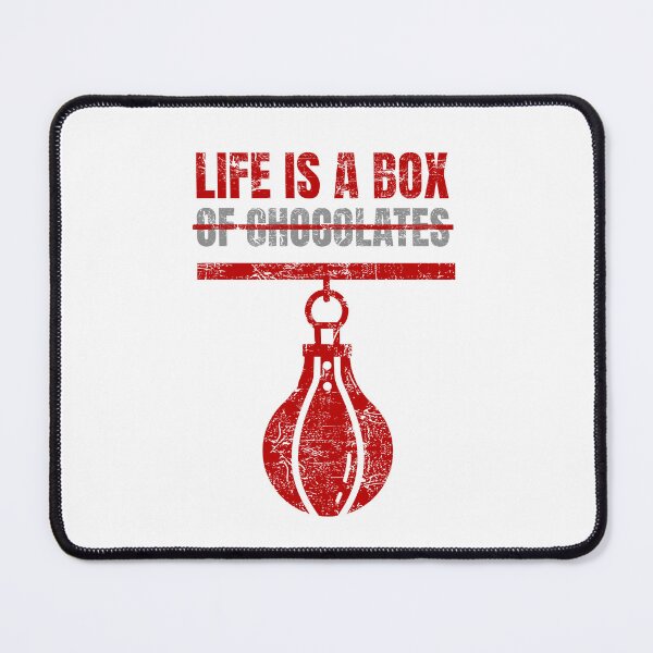 Item preview, Life Is a Box – Funny Boxing Pun Quote with Punching Bag designed and sold by chaaval.