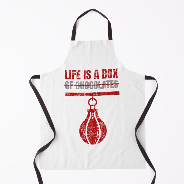 Item preview, Life Is a Box – Funny Boxing Pun Quote with Punching Bag designed and sold by chaaval.