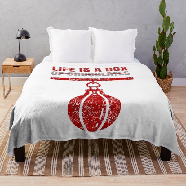 Item preview, Life Is a Box – Funny Boxing Pun Quote with Punching Bag designed and sold by chaaval.