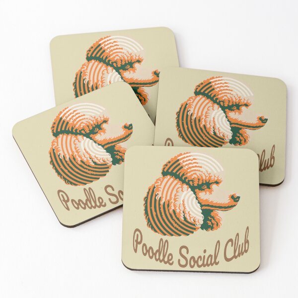 Aperçu de l'œuvre Badge vintage du Club Social des Caniches créée et vendue par Kinship-Pets.