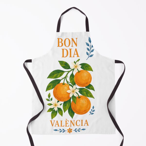 Item preview, Bon Dia València – Mediterranean Orange Blossom Art, Valencia Citrus Vintage Botanical Illustration designed and sold by ChicClicker.