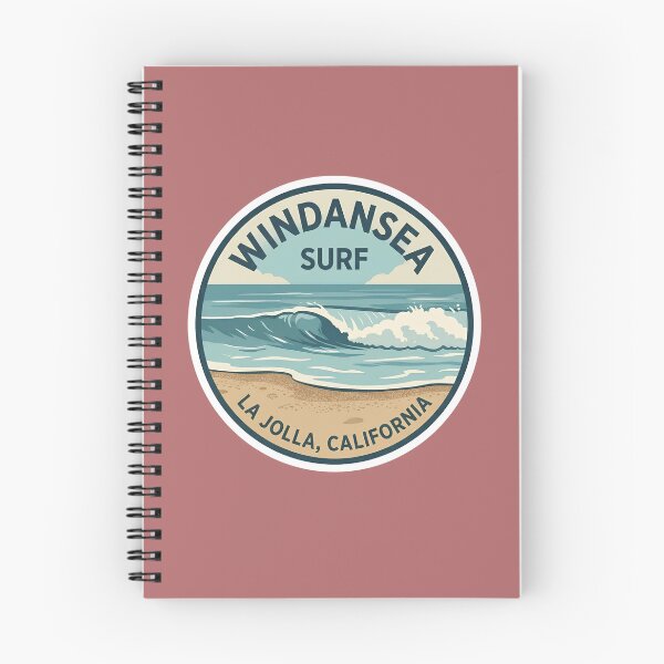 Item preview, Windansea Surf La Jolla California Ocean Wave Sunset Badge designed and sold by LittleArij.