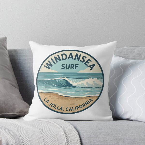 Item preview, Windansea Surf La Jolla California Ocean Wave Sunset Badge designed and sold by LittleArij.