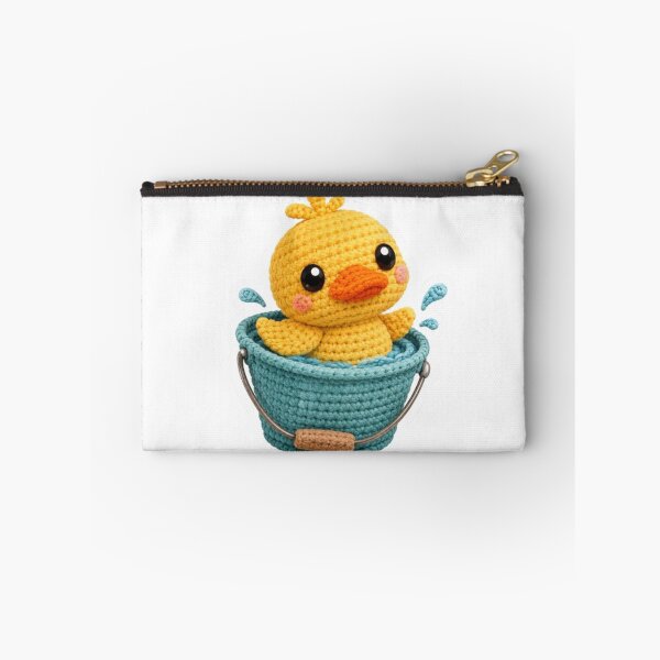 Item preview, Crocheted Duck Swimming In Bucket designed and sold by Snurly.