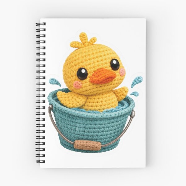 Item preview, Crocheted Duck Swimming In Bucket designed and sold by Snurly.