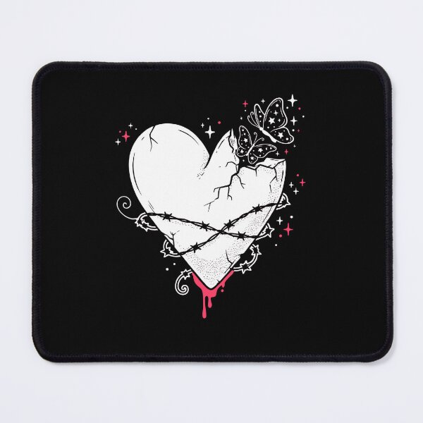 Item preview, Barbed Wire Broken Heart Scene Emo Design designed and sold by Say It With Ink.