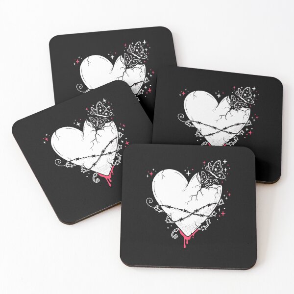 Item preview, Barbed Wire Broken Heart Scene Emo Design designed and sold by Say It With Ink.