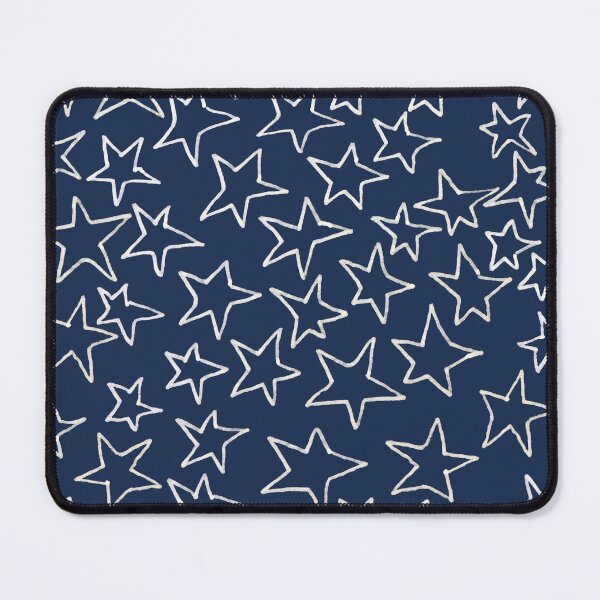 Item preview, Hand Drawn White Stars - Minimalist Navy Blue Celestial Night Sky designed and sold by lacychenault.