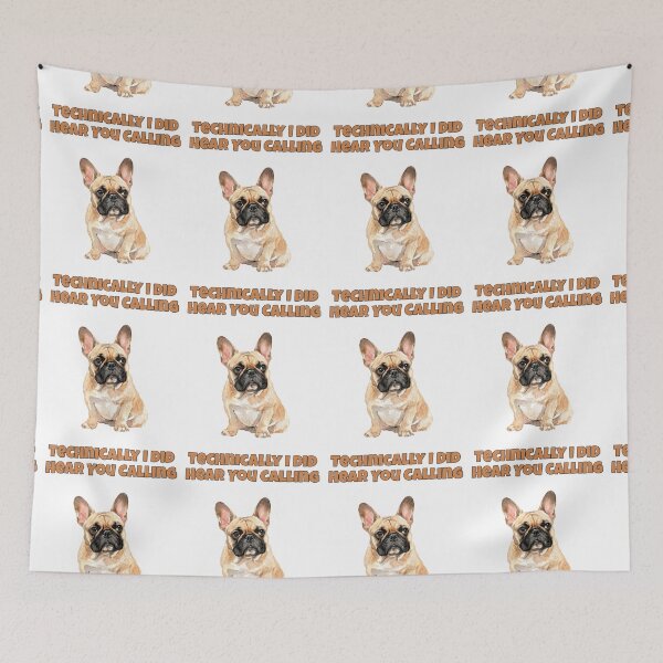 Item preview, Selective Hearing French Bulldog Funny Dog Art designed and sold by NatureUnleashed.
