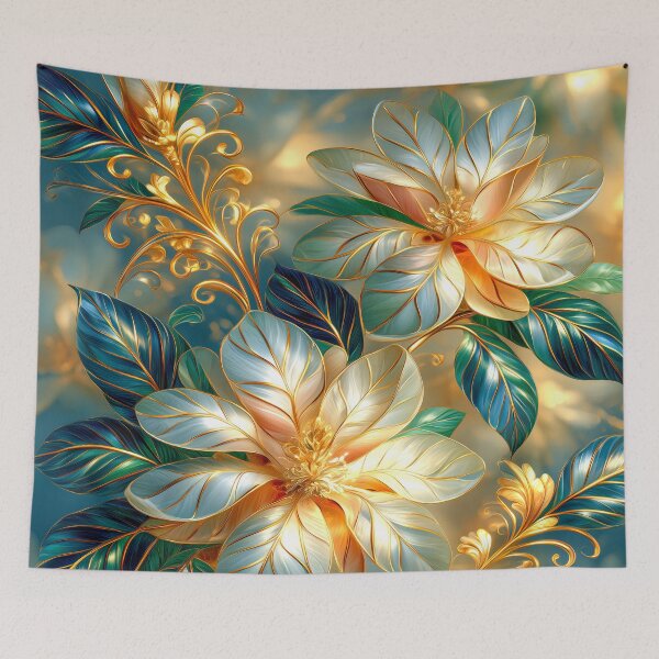 Item preview, Golden Magnolia Floral Art designed and sold by MargaretWiktor.