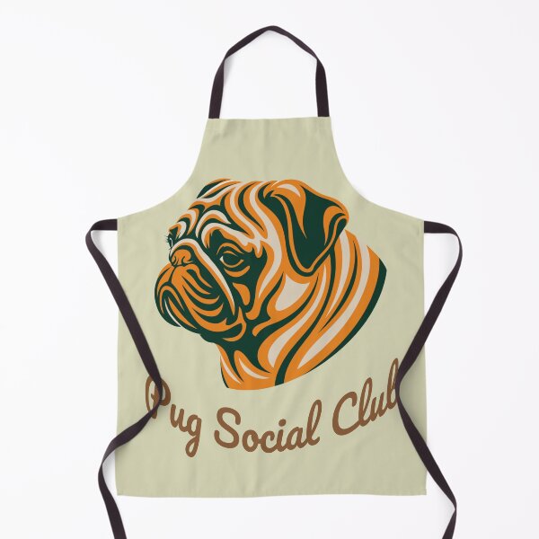 Item preview, Pug Social Club Vintage Badge Pug  designed and sold by Kinship-Pets.