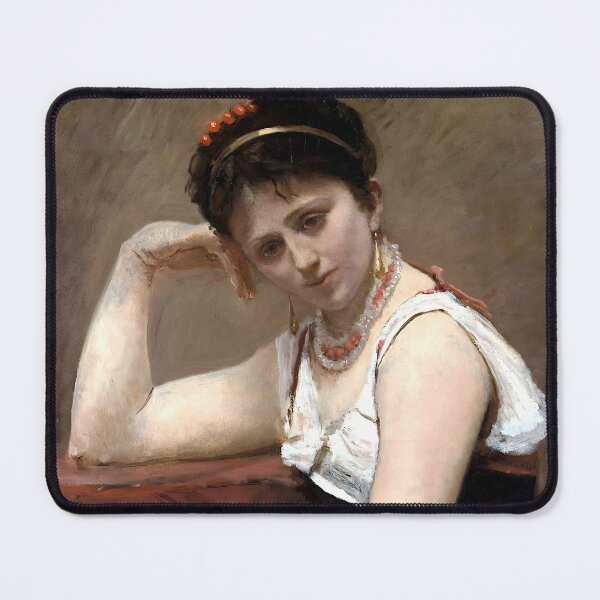Item preview, Interrupted Reading - Jean Baptiste Camille Corot designed and sold by Jon-Baran.