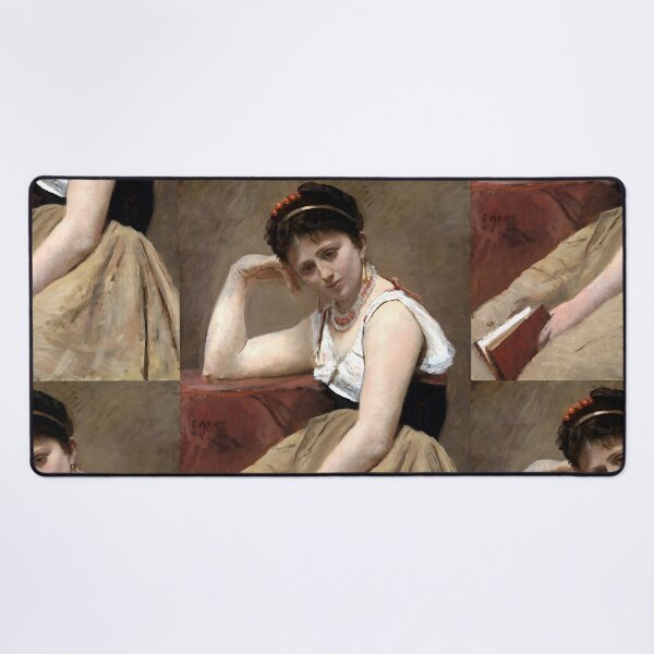 Item preview, Interrupted Reading - Jean Baptiste Camille Corot designed and sold by Jon-Baran.