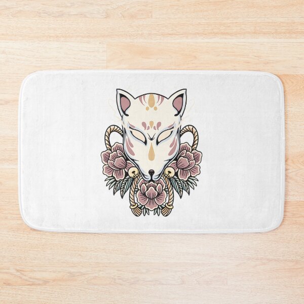 Item preview, Vintage Kitsune Fox Mask With Roses LIMITED EDITION designed and sold by YoussefQarbi.