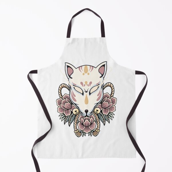 Item preview, Vintage Kitsune Fox Mask With Roses LIMITED EDITION designed and sold by YoussefQarbi.