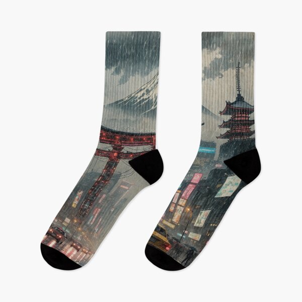 Item preview, Neon Rain over Neo Tokyo designed and sold by OpenFieldNotes.