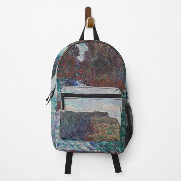 Item preview, Rocks at Port-Goulphar, Belle-Île coastal seascape painting art print by Claude Monet designed and sold by Jéanpaul Ferro.