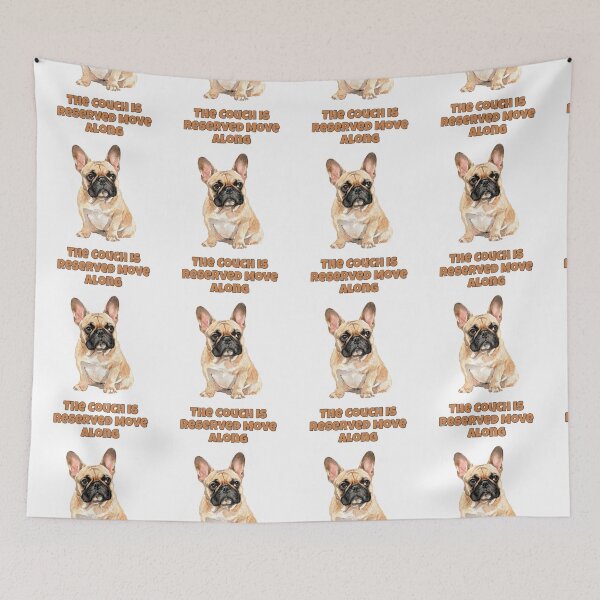 Item preview, Couch Potato French Bulldog Frenchie Home Art designed and sold by NatureUnleashed.