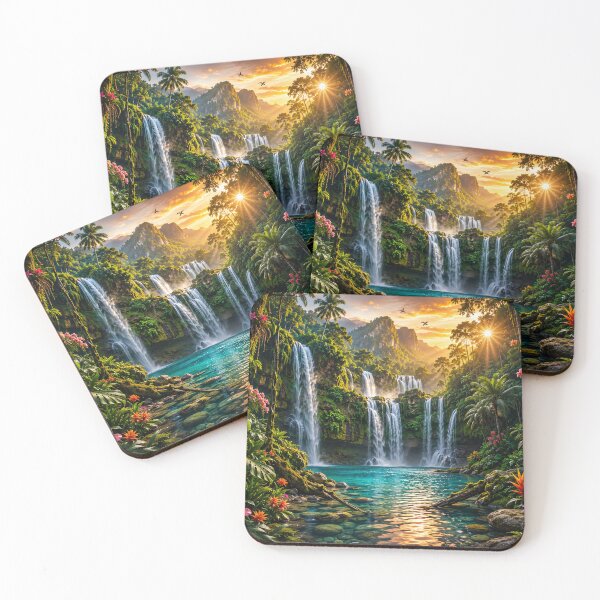Item preview, Mystical Forest Waterfall Paradise Mouse pad  designed and sold by Designertanya.