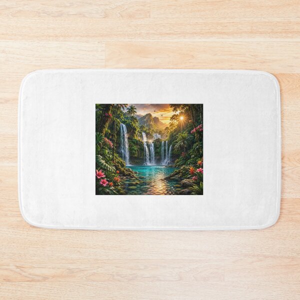 Item preview, Mystical Forest Waterfall Paradise Mouse pad  designed and sold by Designertanya.