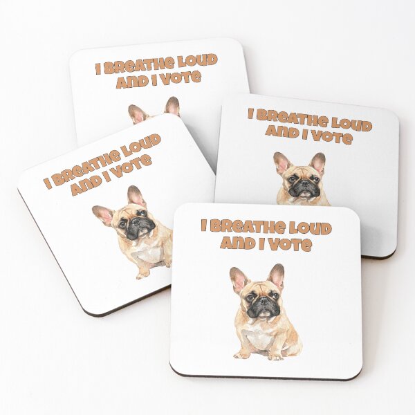 Item preview, French Bulldog Breathing Humor Frenchie Rights Art designed and sold by NatureUnleashed.