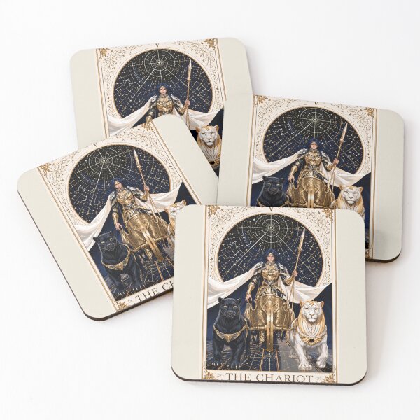 Item preview, The Chariot Tarot Card Celestial Warrior  designed and sold by MythicMood.