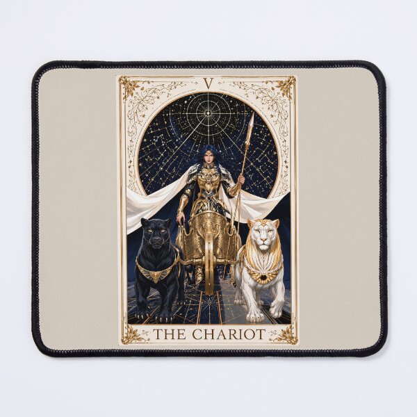 Item preview, The Chariot Tarot Card Celestial Warrior designed and sold by MythicMood.