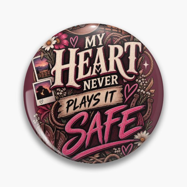 Item preview, My Heart Never Plays It Safe – Western Romance Aesthetic designed and sold by AndGarciart.