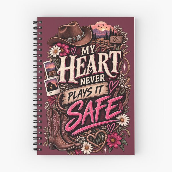 Item preview, My Heart Never Plays It Safe – Western Romance Aesthetic designed and sold by AndGarciart.