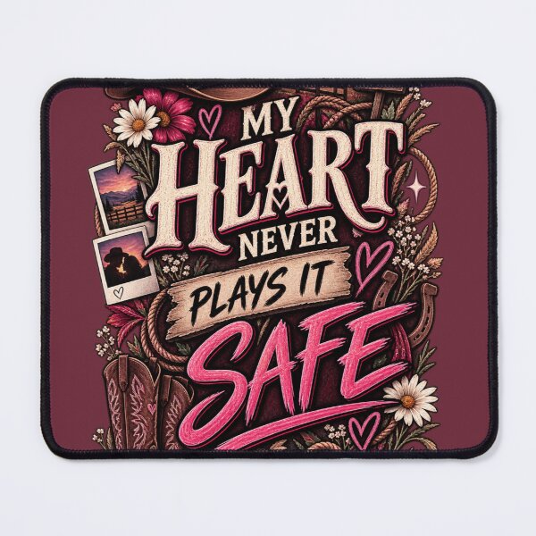 Item preview, My Heart Never Plays It Safe – Western Romance Aesthetic designed and sold by AndGarciart.