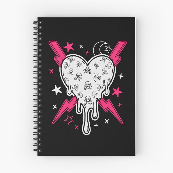 Item preview, Dripping Skull Heart Scene Emo Aesthetic designed and sold by Say It With Ink.
