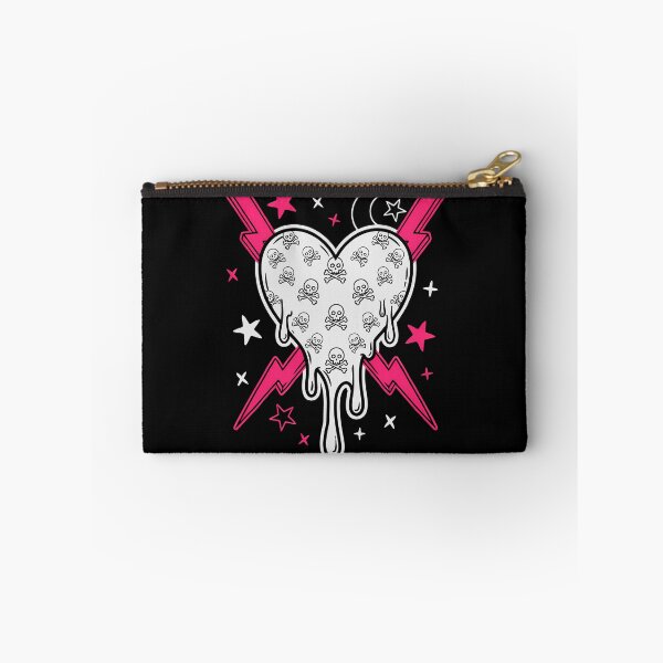 Item preview, Dripping Skull Heart Scene Emo Aesthetic designed and sold by Say It With Ink.