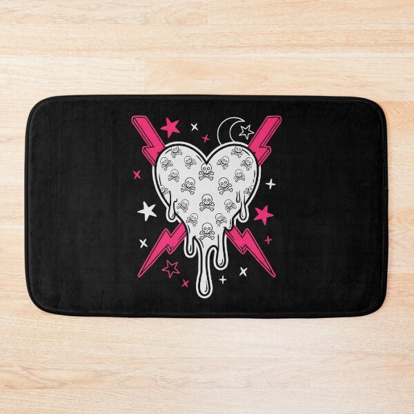 Item preview, Dripping Skull Heart Scene Emo Aesthetic designed and sold by Say It With Ink.