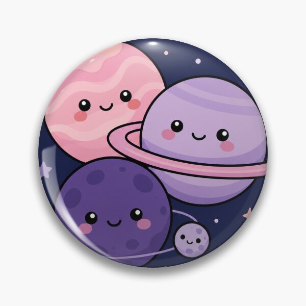 Item preview, Planet Buddies - Cute Kawaii Space Characters Sticker designed and sold by Digitalcpy.