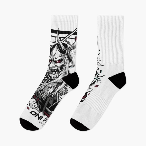 Item preview, Oni Demon Girl Hannya Mask Tokyo Streetwear Japanese Anime Design designed and sold by Oni-Pixels.