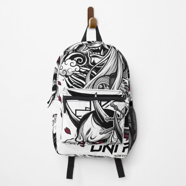 Item preview, Oni Demon Girl Hannya Mask Tokyo Streetwear Japanese Anime Design designed and sold by Oni-Pixels.