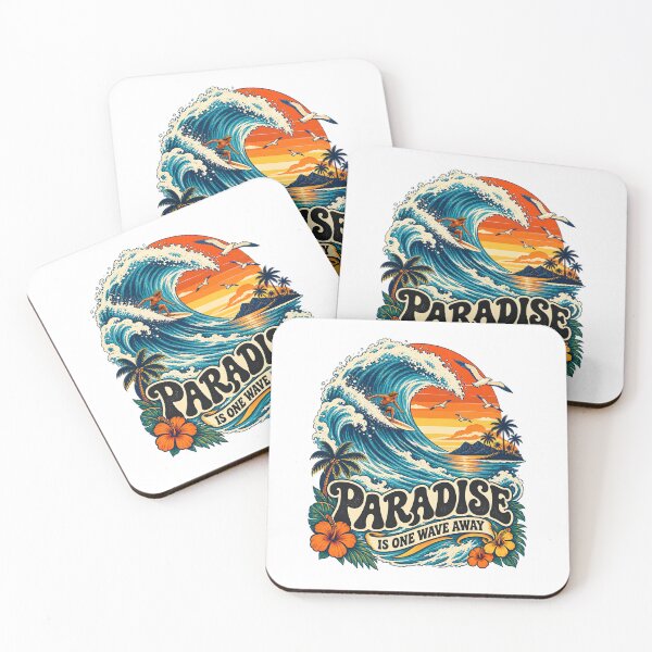 Item preview, Paradise Is One Wave Away  designed and sold by urbinet.