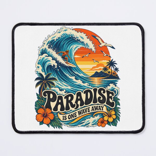Item preview, Paradise Is One Wave Away designed and sold by urbinet.