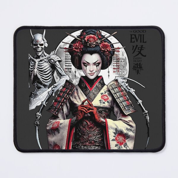 Item preview, Evil Geisha Scythe Skeleton Kanji designed and sold by Voodoo Store Paranormal Collections.