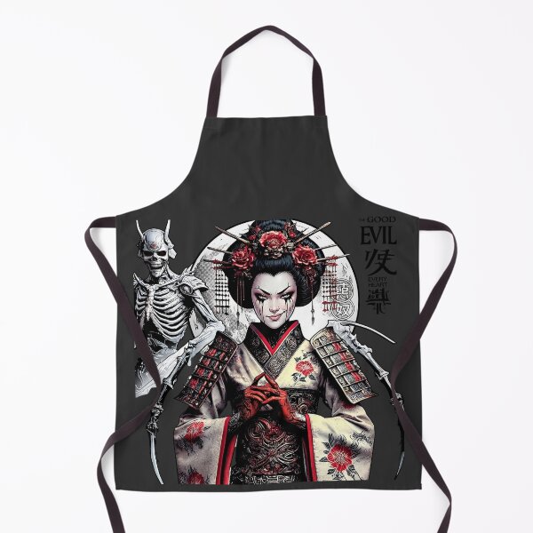Item preview, Evil Geisha Scythe Skeleton Kanji designed and sold by Voodoo Store Paranormal Collections.