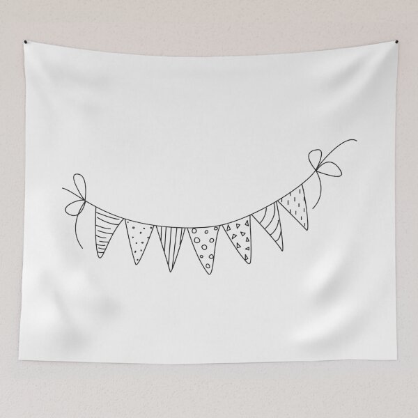 Item preview, Party Bunting with Decorative Pennants designed and sold by CHERRY--SHOP.