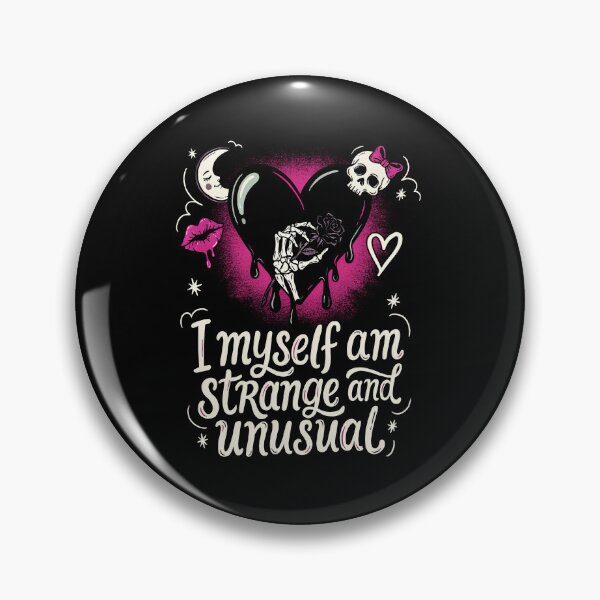 Item preview, I Myself Am Strange and Unusual Scene Quote designed and sold by Say It With Ink.