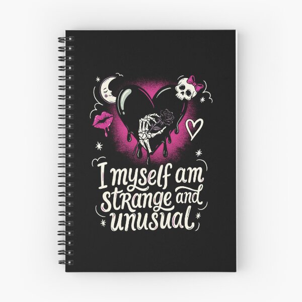 Item preview, I Myself Am Strange and Unusual Scene Quote designed and sold by Say It With Ink.