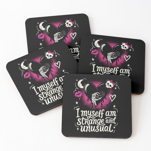 Item preview, I Myself Am Strange and Unusual Scene Quote designed and sold by Say It With Ink.