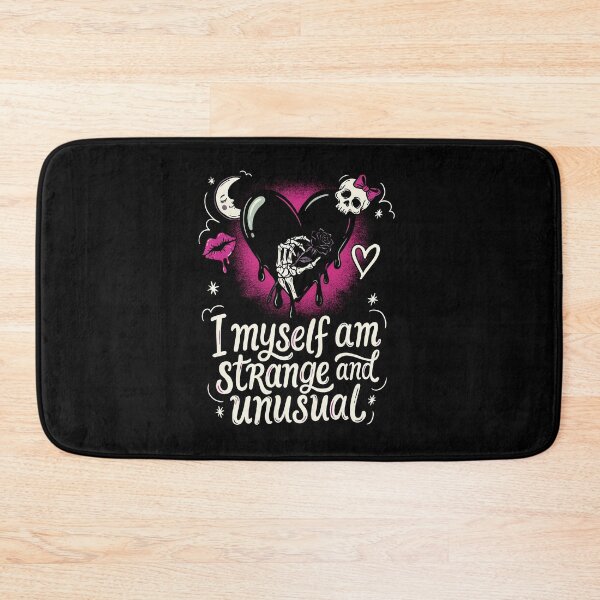 Item preview, I Myself Am Strange and Unusual Scene Quote designed and sold by Say It With Ink.