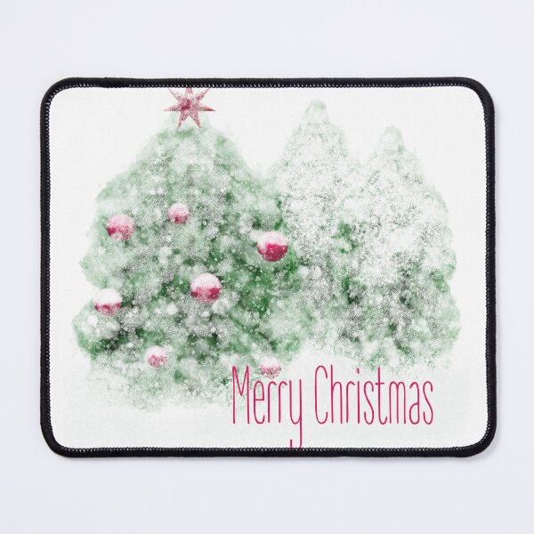Item preview, Watercolor Snowy Christmas Tree Print designed and sold by photossmirnov.