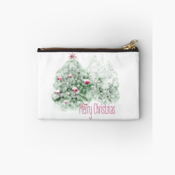 Item preview, Watercolor Snowy Christmas Tree Print designed and sold by photossmirnov.